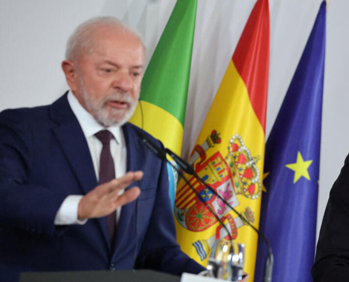 President Lula on a state visit to Spain